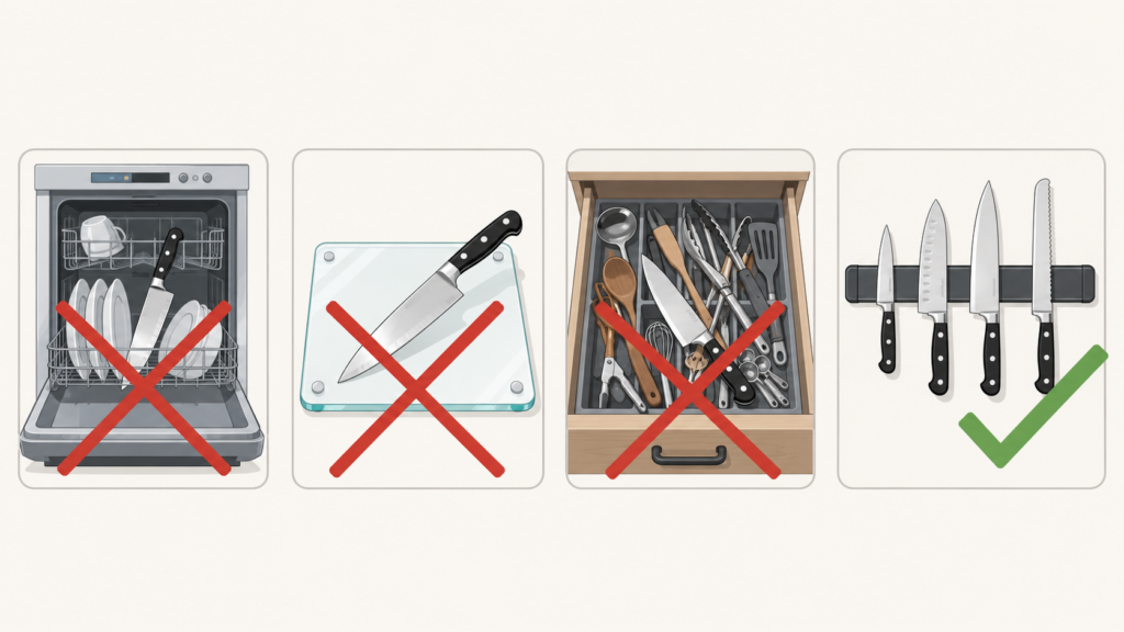 knife-care-mistakes-icons
