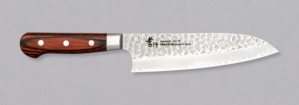 Sakai Takayuki Santoku VG-10 Damascus 180mm