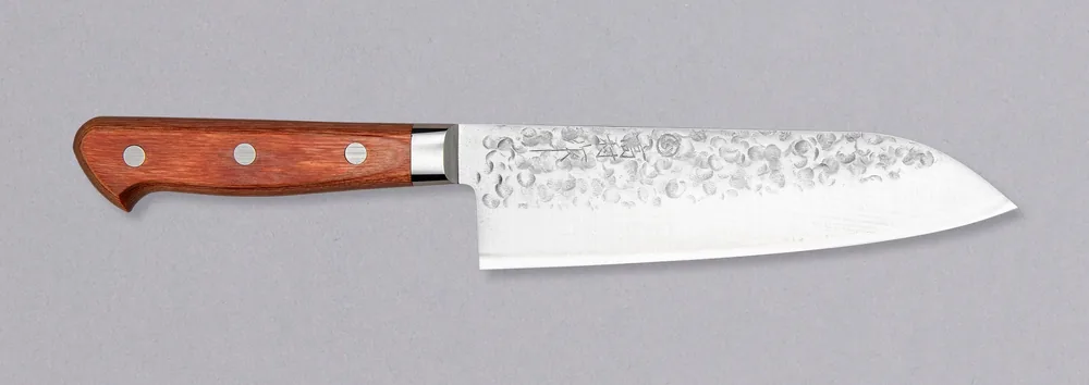 Takamura Santoku Tsuchime Chromax Brown 170mm